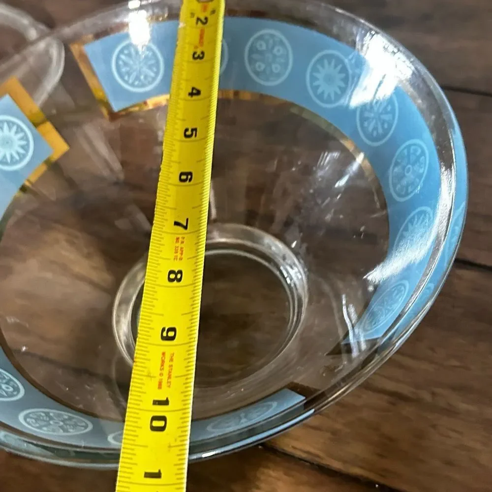 Vintage Culver Glass Chip Bowl – Mid Century Modern 1960s Retro Design